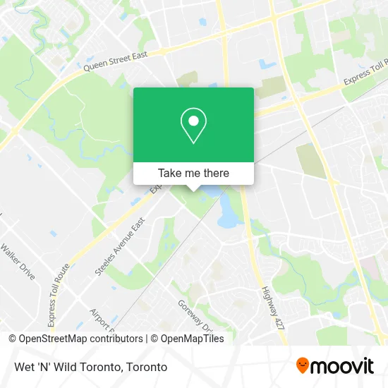 Wet 'N' Wild Toronto map