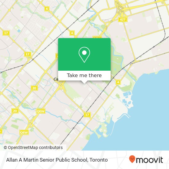 Allan A Martin Senior Public School map