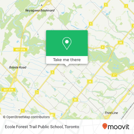 Ecole Forest Trail Public School map