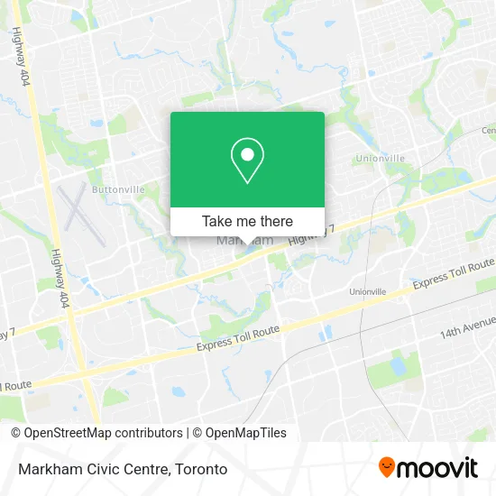 Markham Civic Centre map