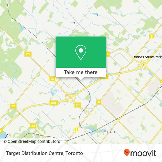 Target Distribution Centre map