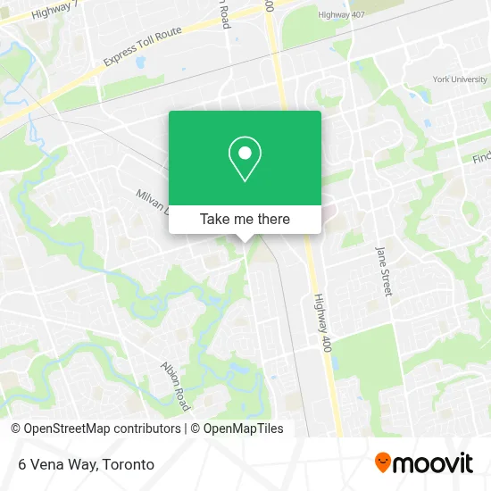 6 Vena Way map