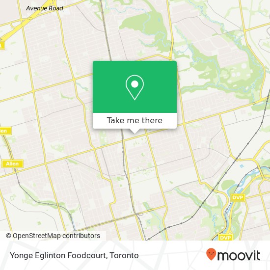 Yonge Eglinton  Foodcourt map