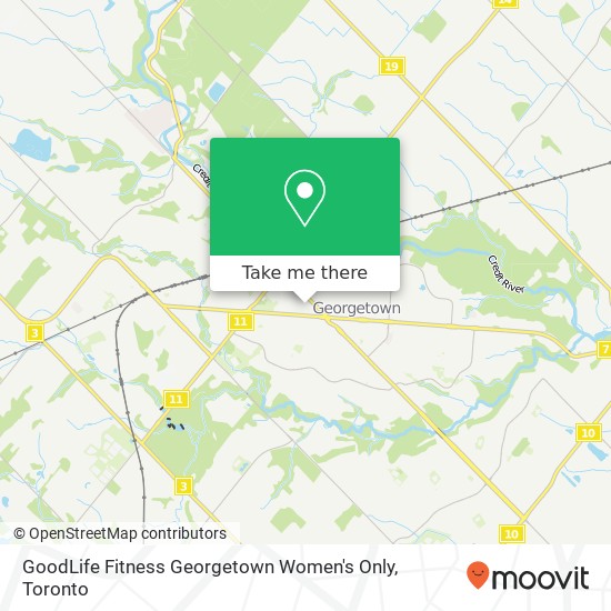 GoodLife Fitness Georgetown Women's Only map