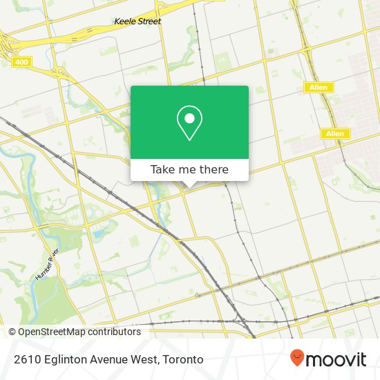 2610 Eglinton Avenue West map