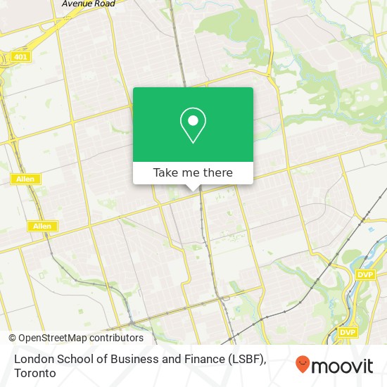 London School of Business and Finance (LSBF) map