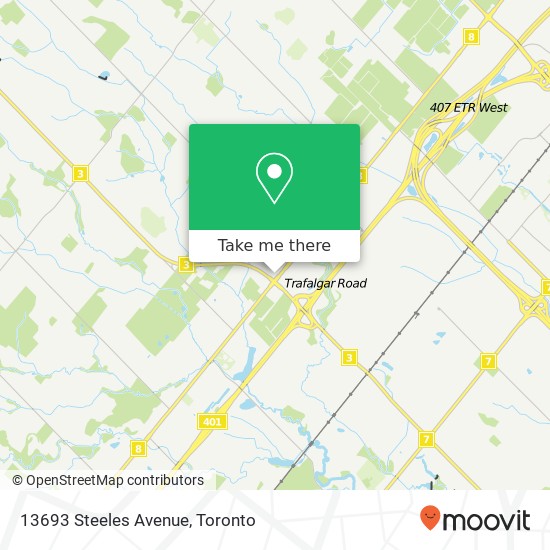 13693 Steeles Avenue map