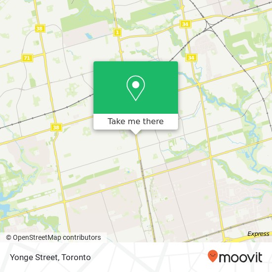 Yonge Street map