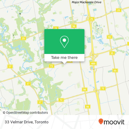 33 Velmar Drive map