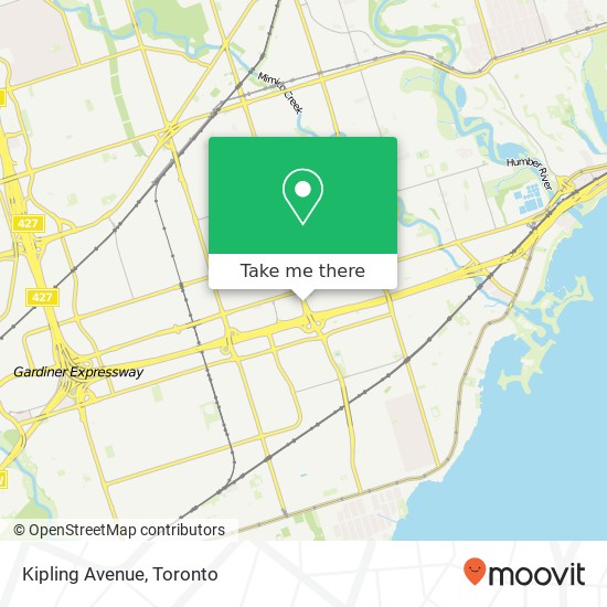 Kipling Avenue map