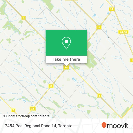 7454 Peel Regional Road 14 map