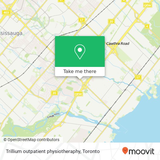 Trillium outpatient physiotheraphy map