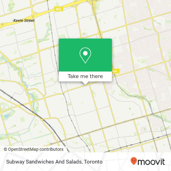 Subway Sandwiches And Salads map