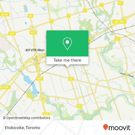 Etobicoke map