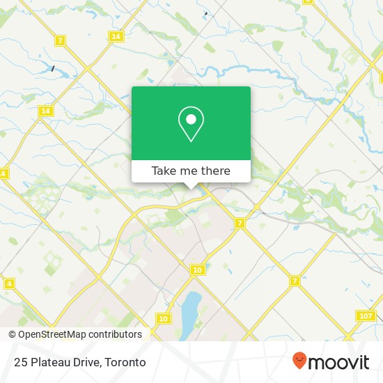 25 Plateau Drive map