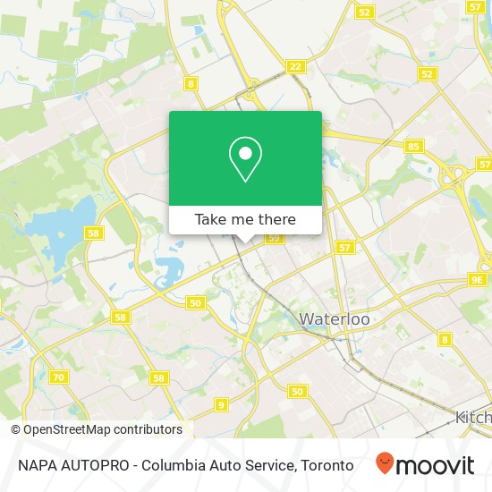 NAPA AUTOPRO - Columbia Auto Service map