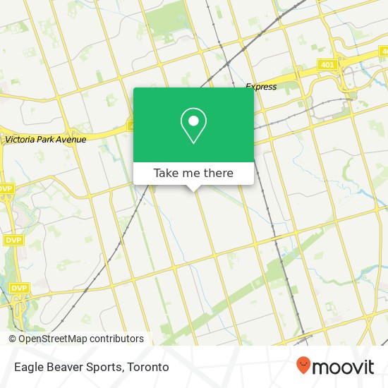 Eagle Beaver Sports map