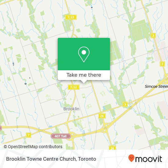 Brooklin Towne Centre Church map