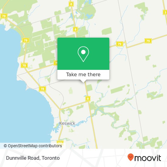 Dunnville Road map