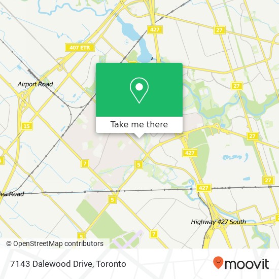 7143 Dalewood Drive map
