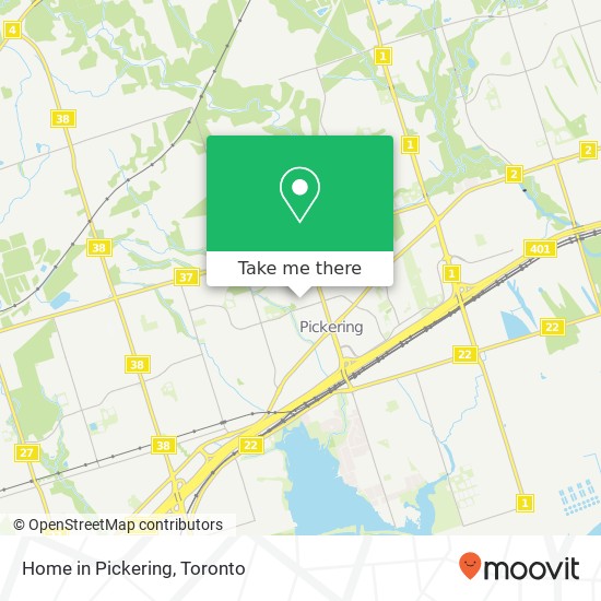 Home in Pickering map