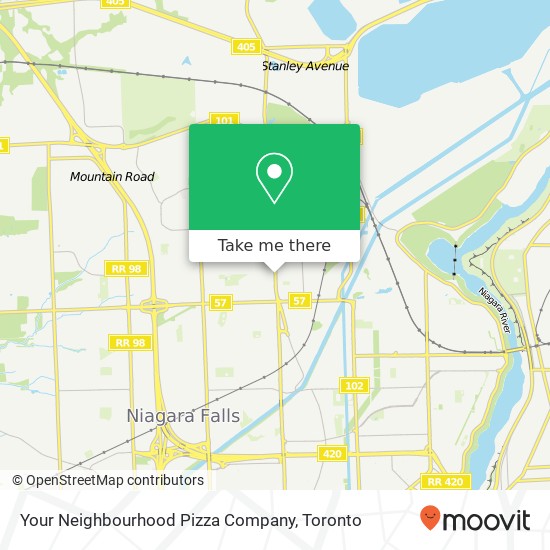 Your Neighbourhood Pizza Company map