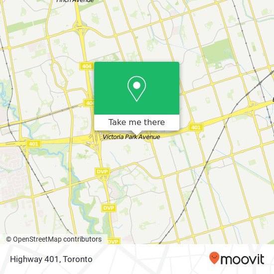 Highway 401 map