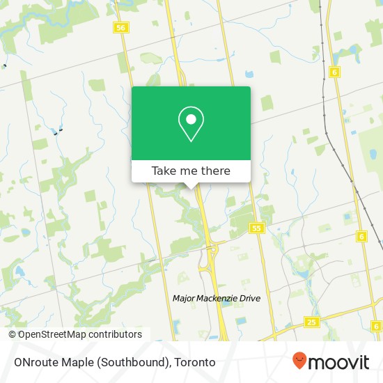 ONroute Maple (Southbound) map