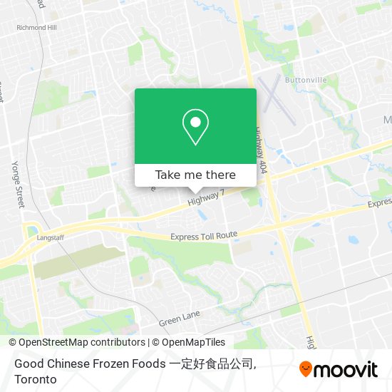 Good Chinese Frozen Foods 一定好食品公司 map