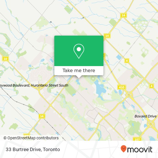 33 Burtree Drive map