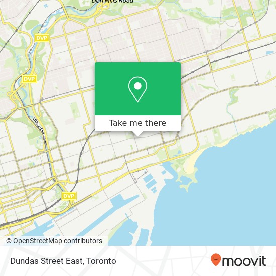 Dundas Street East map