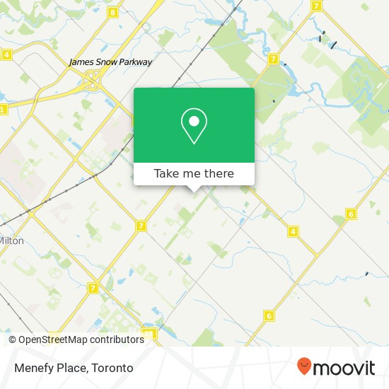 Menefy Place map