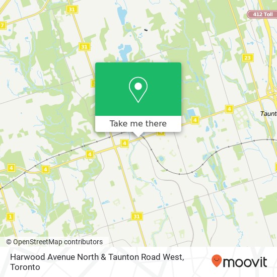 Harwood Avenue North & Taunton Road West map