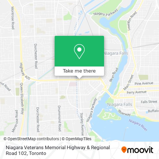 Niagara Veterans Memorial Highway & Regional Road 102 plan