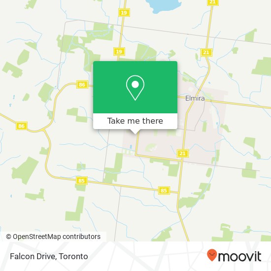 Falcon Drive map