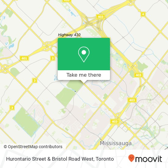 Hurontario Street & Bristol Road West map