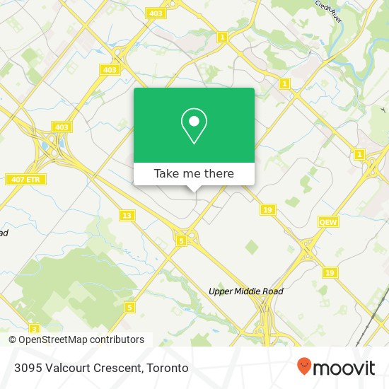 3095 Valcourt Crescent map