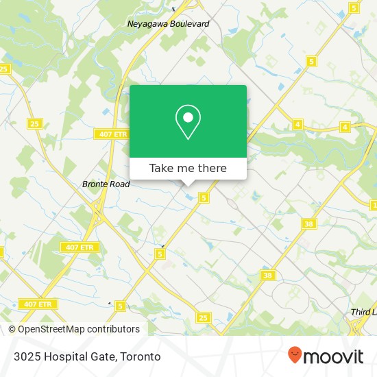 3025 Hospital Gate map