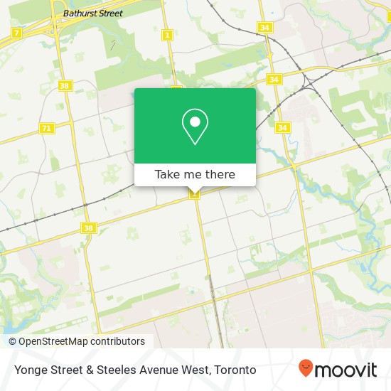 Yonge Street & Steeles Avenue West map