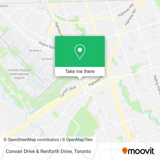 Convair Drive & Renforth Drive map