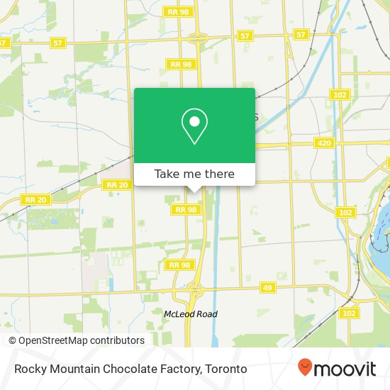Rocky Mountain Chocolate Factory map
