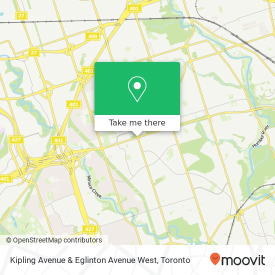 Kipling Avenue & Eglinton Avenue West map