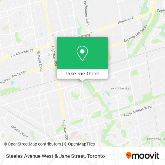 Steeles Avenue West & Jane Street map