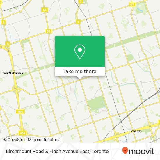 Birchmount Road & Finch Avenue East plan