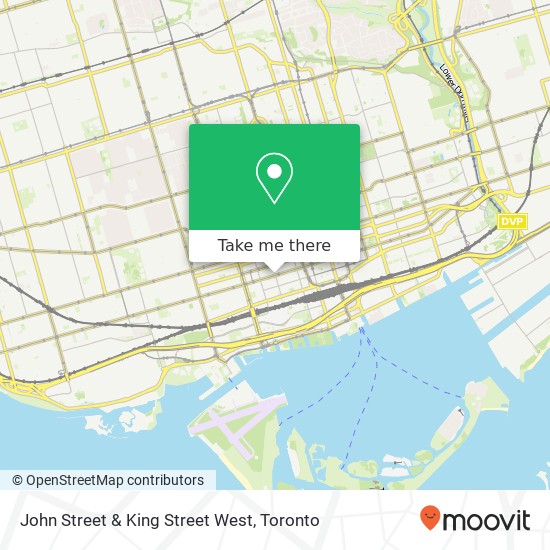 John Street & King Street West map