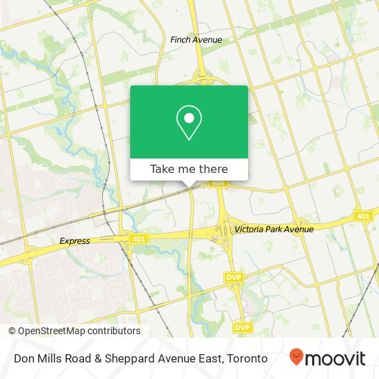 Don Mills Road & Sheppard Avenue East map