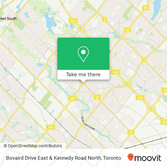 Bovaird Drive East & Kennedy Road North plan