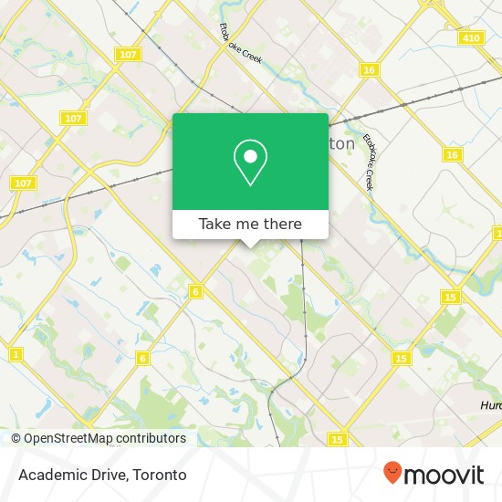 Academic Drive map