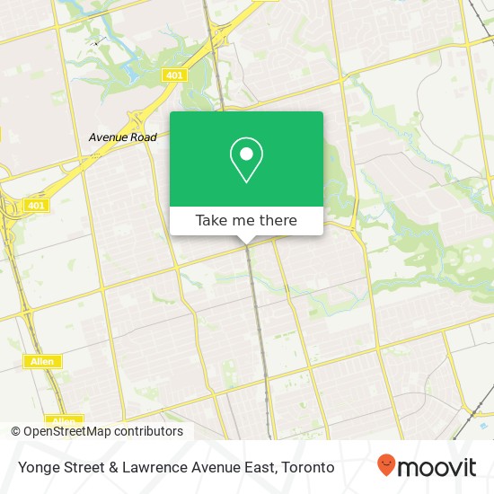 Yonge Street & Lawrence Avenue East map