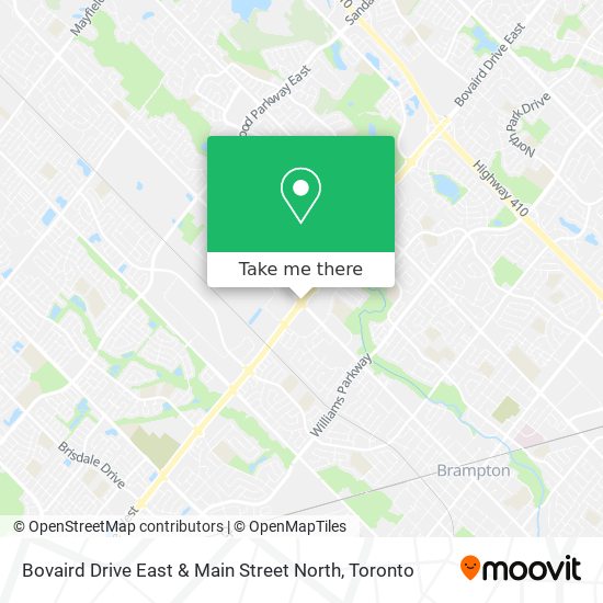 Bovaird Drive East & Main Street North map